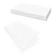 Vector: Blank business card set over white background Blank business card set over white background