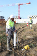 Workers on construction site