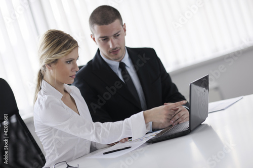 Photo: business people in a meeting at office business people in a meeting at office