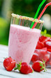 Erdbeeren und Erdbeershake