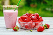 Erdbeeren und Erdbeershake
