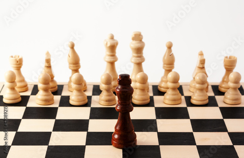 Photo: Single black piece being different from the rest Single black piece being different from the rest