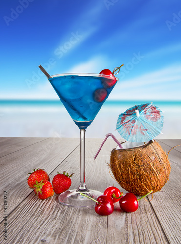 Photo: Summer martini drink Summer martini drink