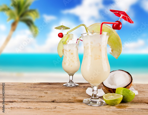 Photo: Pina colada drinks Pina colada drinks