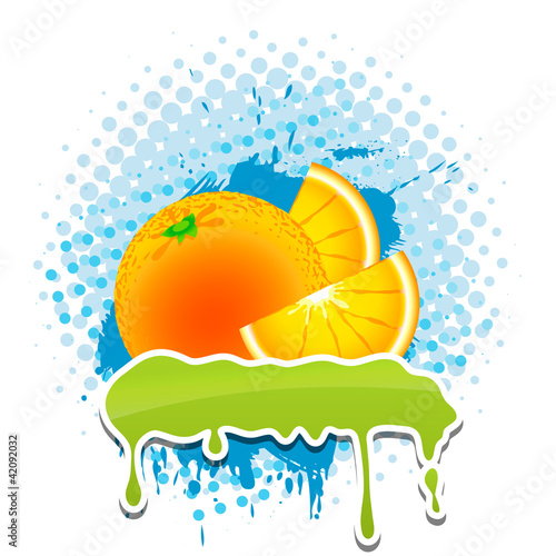 Vektor: Oranges grunge vector frame four your text Oranges grunge vector frame four your text