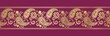 traditional paisley floral border, textile design, royal India