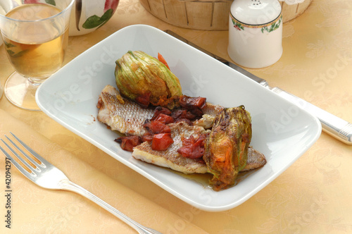 Foto: Common dentex in balsamic vinegar Common dentex in balsamic vinegar