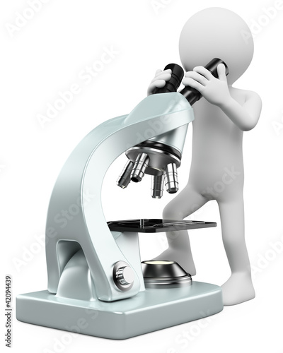3d white people. Scientific