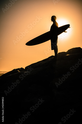 Photo: Surfer watching the waves Surfer watching the waves
