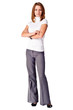 Businesswoman folding her arms