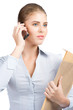 Business woman on cell phone
