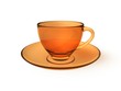 digital render of an orange glass cup