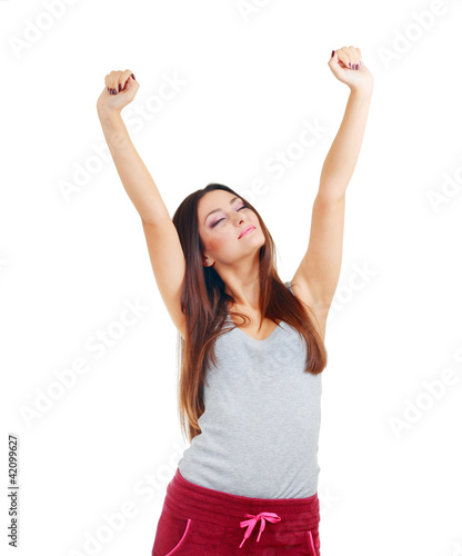 Foto: woman stretching woman stretching