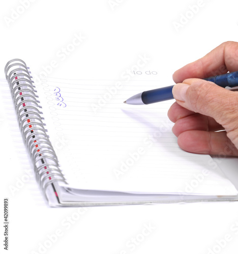 Photo: Pen on to do list Pen on to do list