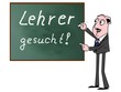 Illustration: der Direktor sucht Lehrer der Direktor sucht Lehrer