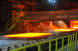 Photo: hot steel on conveyor hot steel on conveyor
