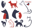 my favorite pet, vector collection of animals symbols