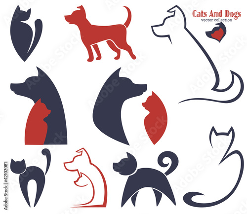 Vettoriale: my favorite pet, vector collection of animals symbols my favorite pet, vector collection of animals symbols