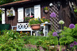 Garten Hütte shabby chic Blumen