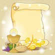 Communion bread and wine