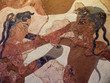 Photo: 4000 years old Boxing Boys Fresco in Santorini Greece 4000 years old Boxing Boys Fresco in Santorini Greece