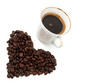 Foto: Cup of coffee on the white background Cup of coffee on the white background