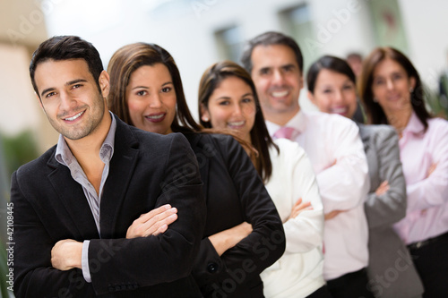 Foto: Business team in a row Business team in a row