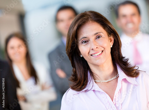 Photo: Business woman at the office Business woman at the office