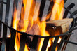Foto: Ausschnitt brennender Feuerkorb Ausschnitt brennender Feuerkorb