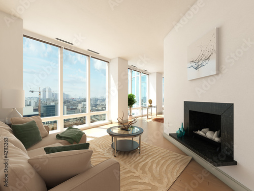 Illustrazione: Modern Luxury City Loft / Apartment Modern Luxury City Loft / Apartment