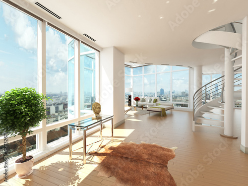 Illustration: Modern Luxury City Loft / Apartment Modern Luxury City Loft / Apartment