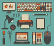 Vector: Office icons Office icons