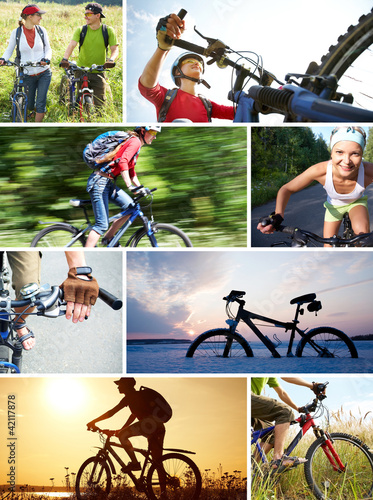 Photo: collage og cycling collage og cycling