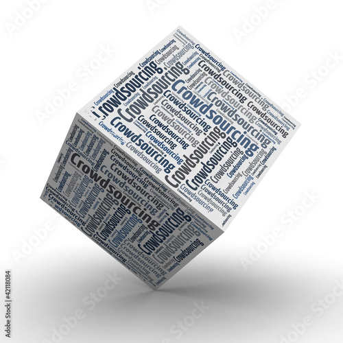 Illustration: Crowdsourcing - Würfel / Cube Crowdsourcing - Würfel / Cube