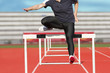 hurdle runner
