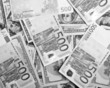 Foto: background of dollars and euro background of dollars and euro