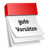 Kalender gute Vorsätze