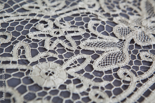 Foto: vintage tablecloth lace detail vintage tablecloth lace detail