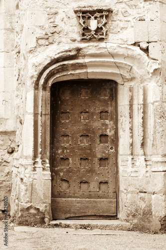 Photo: Antique medieval door in Le Mans, France Antique medieval door in Le Mans, France