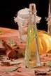 Oil bottle in front of ingredients