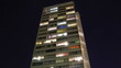 Video: Residential block with flickering lights in the windows Residential block with flickering lights in the windows