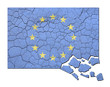 Crumbling EU Flag