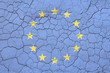Cracked EU Flag