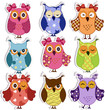 Cartoon owls
