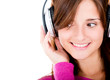 Woman listening to music