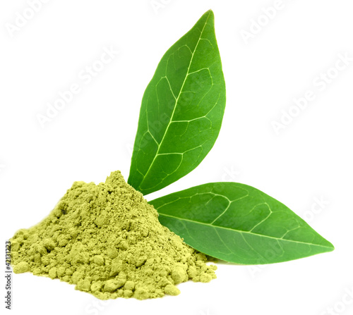 Photo: Green powder matcha tea Green powder matcha tea