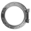 Illustration: Illustration of a chrome ship porthole Illustration of a chrome ship porthole