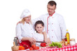 Photo: family cooking family cooking