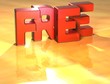 Word Free on yellow background