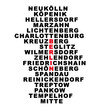 Berlin Grafik Stadtteile